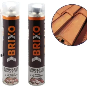 Schiuma poliuretanica Brixo Spumapur per Tegole e Coppi. Prezzo per Pezzo.