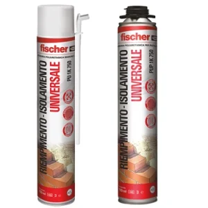 Schiuma poliuretanica Fischer PU 1K - PUP 1K. Prezzo per Pezzo.