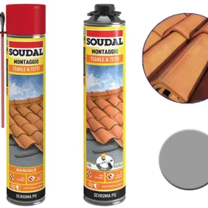 Schiuma poliuretanica Soudal per Tegole e Coppi. Prezzo per Pezzo.