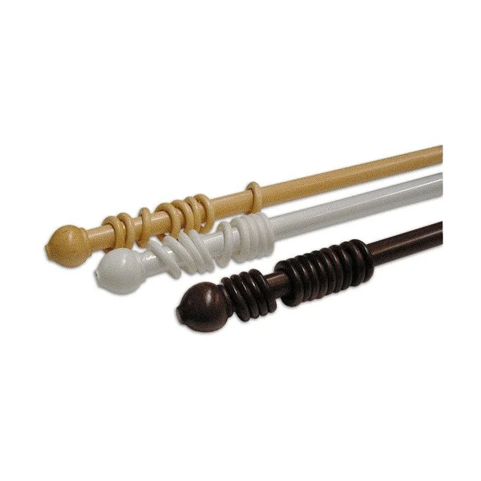 Scorritenda Strappo Legno Ø 23 mm con anelli 150 cm colore Noce