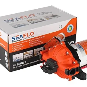 Seaflo Pompa ad acqua ad alta pressione da 12 Volt 15 L/min 4,0 GPM 60 PSI con interruttore automatico per Marine RV Boat...