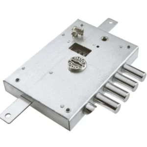 Serratura Atra Dierre D.M. chiusura triplice da applicare con scrocco e 4 catenacci Entrata 60 mm Mano Destra Art. 6111.1....