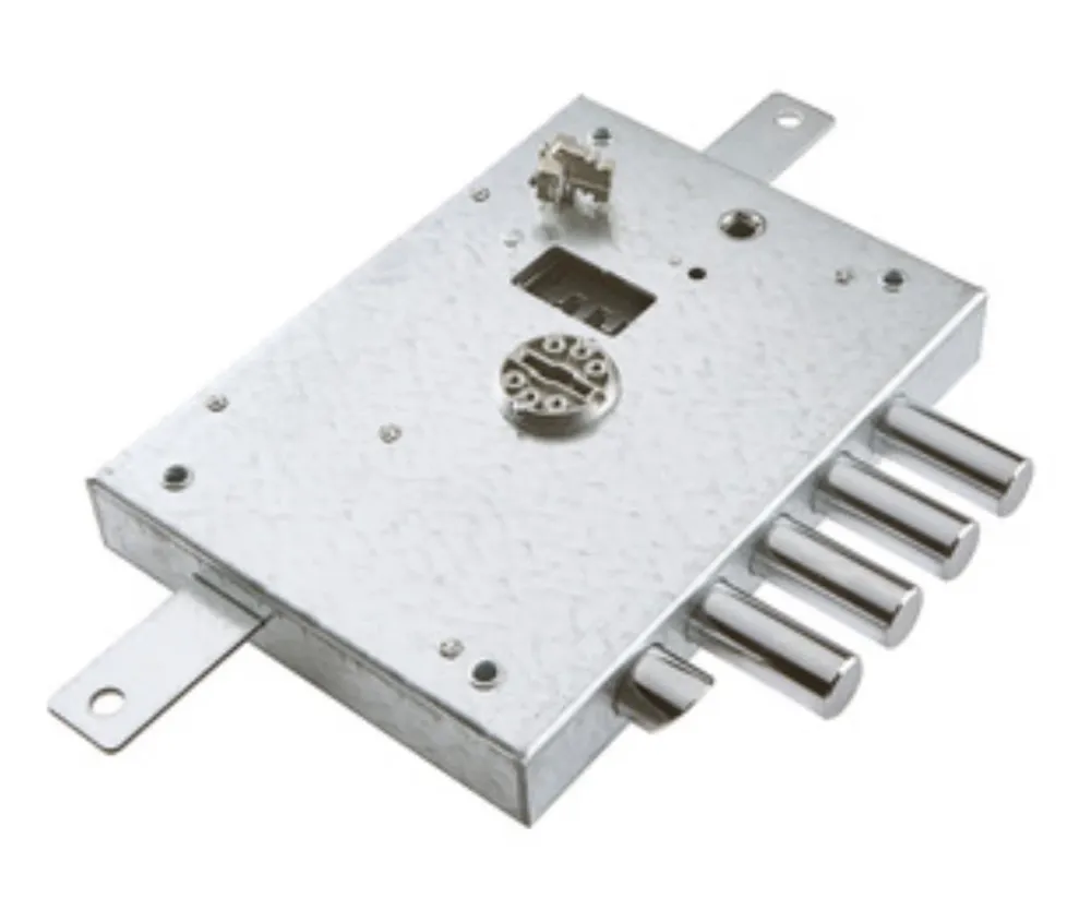 Serratura Atra Dierre D.M. chiusura triplice da applicare, con scrocco e 4 catenacci Entrata 70 mm mano Destra Art. 7111-2...