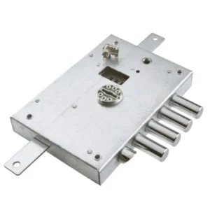Serratura Atra Dierre D.M chiusura triplice da applicare con scrocco e 4 catenacci Art. 6111-1 DE mano Destra BUSTA