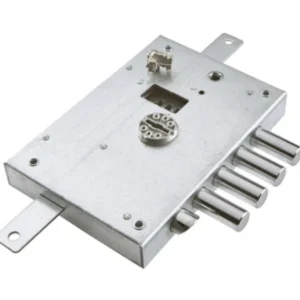 Serratura Atra Dierre D.M. chiusura triplice da applicare con scrocco e 4 catenacci Entrata 60 mm Mano Sinistra Art. 6112....