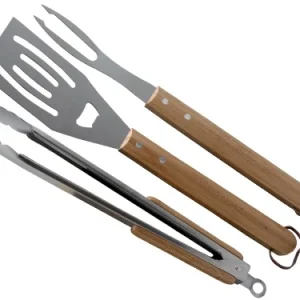 Set Barbecue Campingaz 3 pezzi manico legno. Prezzo per Pezzo.