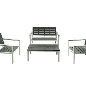 Set Metalwood Twilight divano tavolo e poltrone. Prezzo per Pezzo.