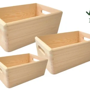 Set 3 pezzi Cassette portatutto Alberiamo. Prezzo per Pezzo.