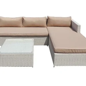 Set rattan angolo relax Morning divano e tavolo. Prezzo per Pezzo.