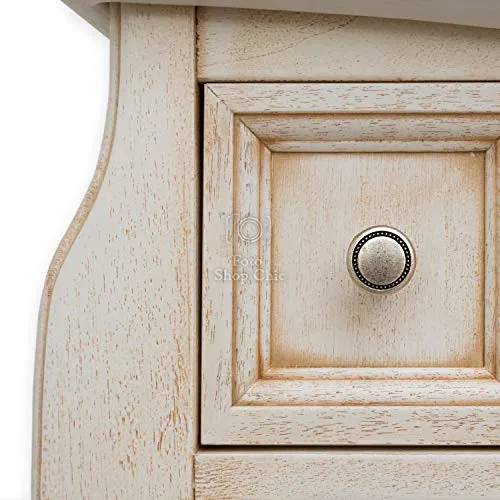 Arredo bagno legno avorio stile decapè con lavabo ceramica Shop Chic