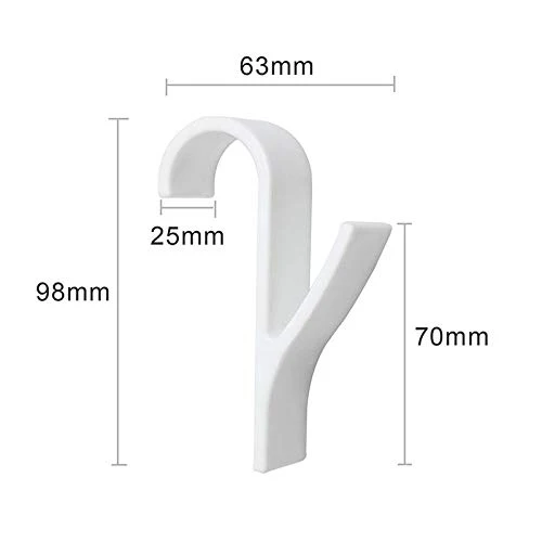 Shop Story - Confezione da 6 ganci portasciugamani per termosifoni da bagno SHOP-STORY
