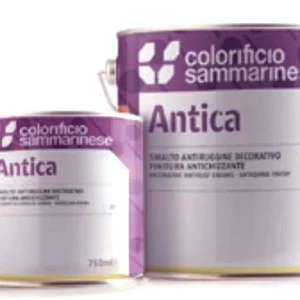 Smalto Antiruggine 'Antica' Di Colore Grigio Scuro Lievemente Metallizzato. Viene Impiegato Come Mano Di Fondo E Di Finitu...