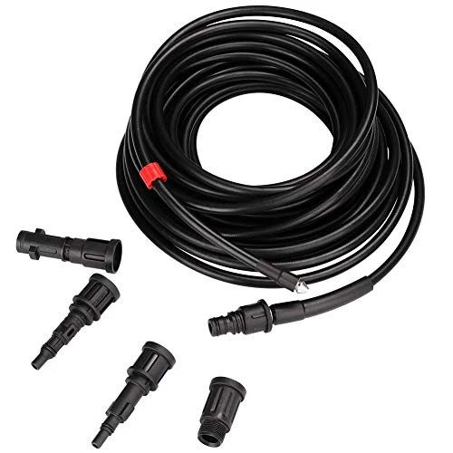 Sonda Sturatubi Spurgatubi per Idropulitrice Alta Pressione 15 Metri Sistema Antipiega Connettore Interno Rame Rivestiment...