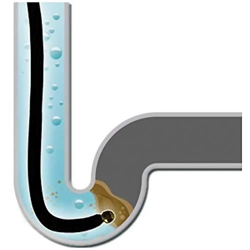 Sonda Sturatubi Spurgatubi per Idropulitrice Alta Pressione 15 Metri Sistema Antipiega Connettore Interno Rame Rivestiment...