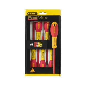STANLEY Assortimento di 6 Giraviti FatMax Isolati Con Impronta