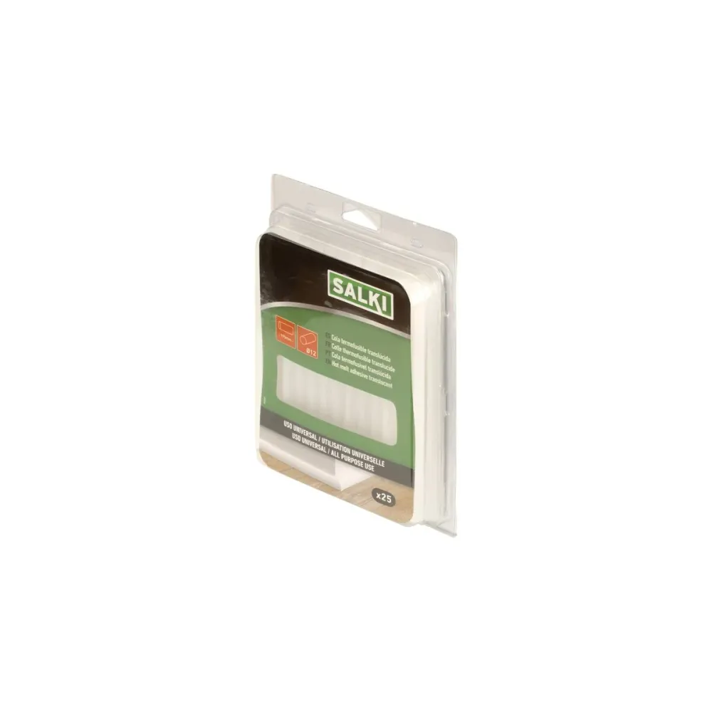 Stick di colla caldo Salki 430307 Universale Ø 12 x 195 mm 500 g Trasparente (25 Unità)