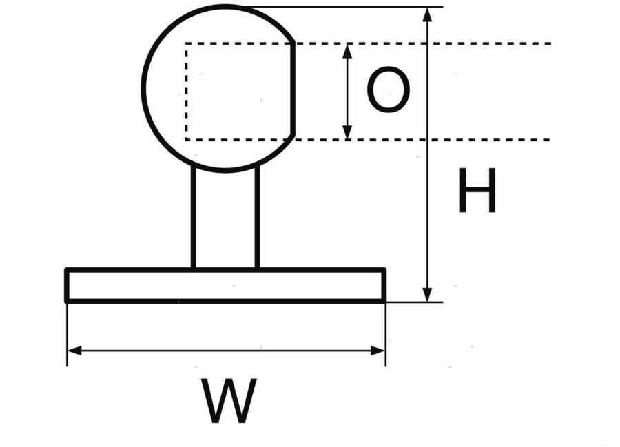 SUPPORTO TERMINALE X CORRIMANO O.C.30MM(47A.C)
