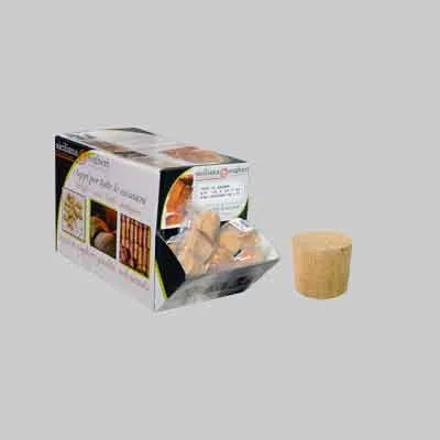 TAPPO SUGHERO PER DAMIGIANA mm 35x30 - conf. 3 pezzi. Prezzo per Confezione.