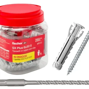 Tasselli Fischer SX PLUS 6S Conf. 200 Pz. Prezzo per Confezione.