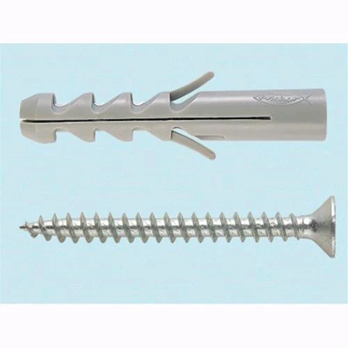 Tasselli Nylon con Vite Fischer S 6 V - L. mm. 30 - Punta mm. 6 - conf. 100 Pz