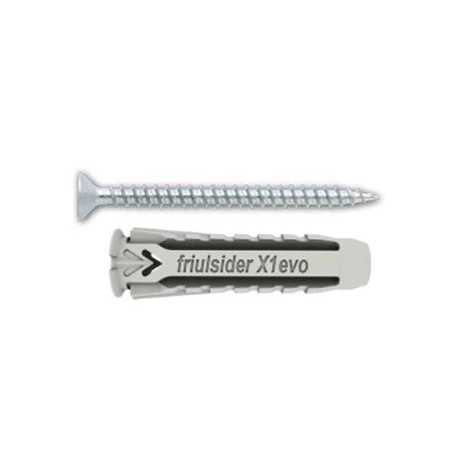 Tassello Nylon 'X1 Evo' Mm 8X40 - Vite 5X50 Cf. 50 Pz
