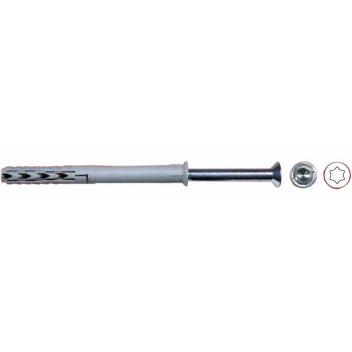 Tassello Nylon Prolungato con Vite Fischer SXR 10x100 WT LS ØxL.10X100mm 50Pz