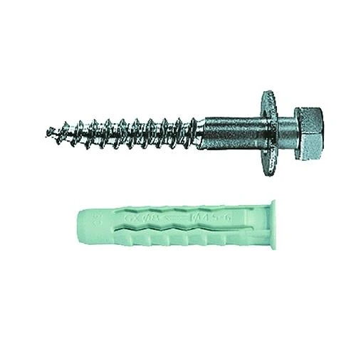 Tassello Tasselli Nylon Con Vite Gx 8 Vm - 8 X 40 - Vite 6 X 60 Cf. 50 Pz