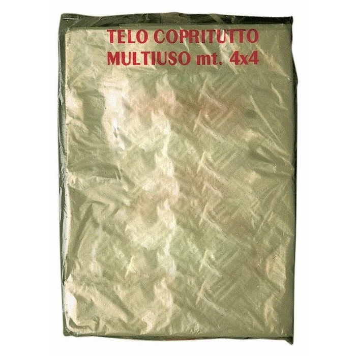 Telo Copritutto polietilene T20 Tipo Leggero 4x4 mt - 2pz