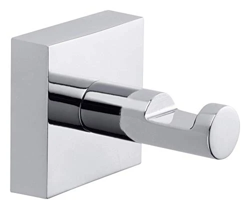 Appendi asciugamani tesa Ekkro, metallo cromato lucido, autoadesivo, tecnologia di montaggio adesiva, 39mm x 39mm x 52mm