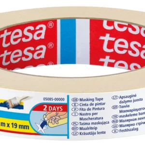 Tesa Nastro per Mascheratura Standard - Nastro Carta per Mascheratura, Rimozione senza Residui per 2 Giorni, senza Solvent...