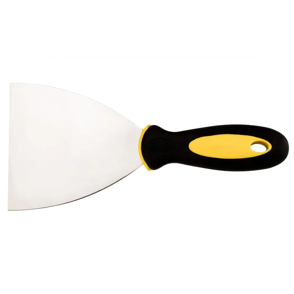 Topex 18b610 pittore spatola acciaio inox, manico bi-materia, 100 mm)