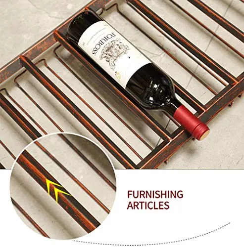 TXX Portabottiglie per Vino, Bar, Ristorante, Sospensione, Portabicchieri da Vino, Portabottiglie da Appendere Soffitto Po...