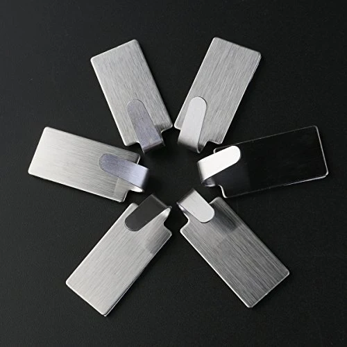 UEETEK - Portasciugamani acciaio INOX, ganci adesivi da parete, ganci per asciugamani, bagno, cucina, 12 pezzi ULTNICE