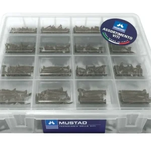 Viti Mustad Panel-Vit assortite valigetta kit Pz. 670. Prezzo per Pezzo.