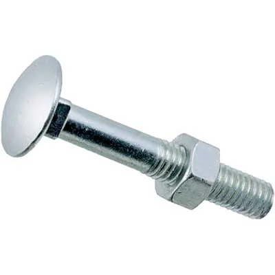 VITI TESTA TONDA CON QUADRO E DADI M 6,0x40 pz. 6. Prezzo per Pezzo.