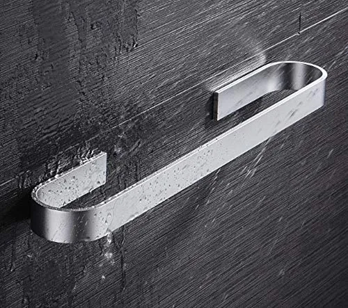 WANDOM Portasciugamani Bagno Punzonatura Singola Barra Bagno Portasciugamani Asta Appendiabiti Portasciugamani Creativo Ap...