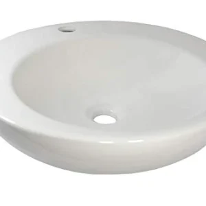 1 x lavabo ceramica rotondo grande lavabo ceramica 46 x 46 x 13,5 cm warenplus