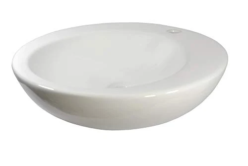 1 x lavabo ceramica rotondo grande lavabo ceramica 46 x 46 x 13,5 cm warenplus