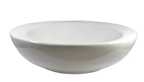 1 x lavabo ceramica rotondo grande lavabo ceramica 46 x 46 x 13,5 cm warenplus