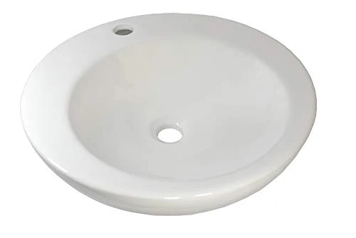 1 x lavabo ceramica rotondo grande lavabo ceramica 46 x 46 x 13,5 cm warenplus