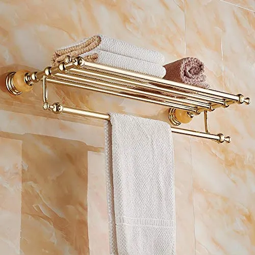 Bagno Portasciugamani,Portasciugamani acciaio inox giada naturale dorato portasciugamani bagno hardware ciondolo portasciu...