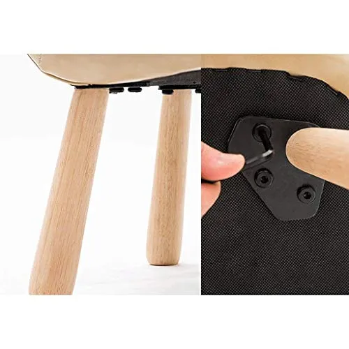 WGEMXC Sedia, Sedia da Ufficio Casa, Sgabello Sgabello Legno Massello Tavolo da Toeletta per Bambini Sedia Piccola Sedia d...