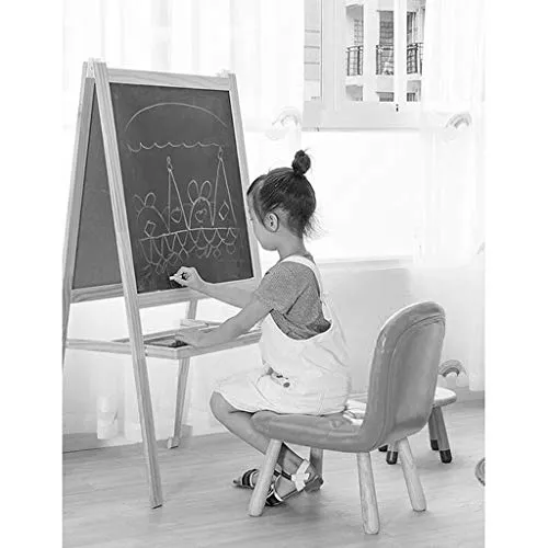 WGEMXC Sedia, Sedia da Ufficio Casa, Sgabello Sgabello Legno Massello Tavolo da Toeletta per Bambini Sedia Piccola Sedia d...