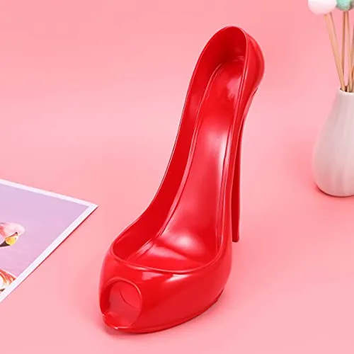 Winomo scarpa tacco porta bottiglia di vino vino rack Home decorazione ornamenti artigianato (rosso)