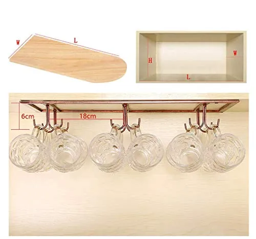 WLABCD Cremagliera Del Vino Casa Home Red Holder Vino Glass Rack Ristorante Bar S, Supporto Tazza Appeso Armadio Vino Capo...