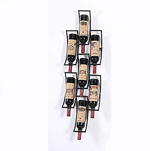 WLABCD Cremagliera Del Vino Home Red Holder Portabicchiere Di Vino Ristorante Bar S, Semplice Parete Moderno Appeso Rack D...