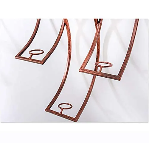 WLABCD Cremagliera Del Vino Home Red Holder Portabicchiere Di Vino Ristorante Bar S, Semplice Parete Moderno Appeso Rack D...