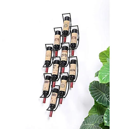 WLABCD Cremagliera Del Vino Home Red Holder Portabicchiere Di Vino Ristorante Bar S, Semplice Parete Moderno Appeso Rack D...