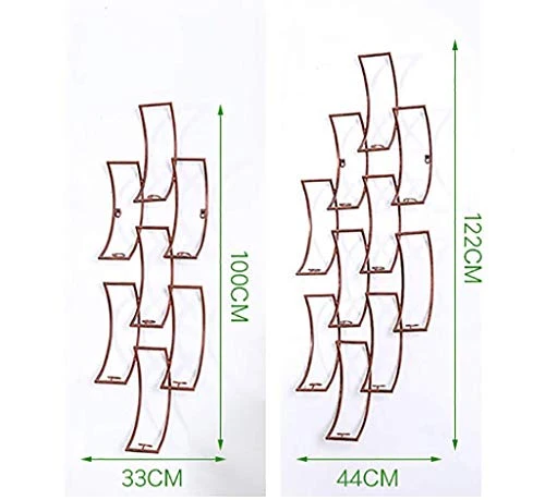 WLABCD Cremagliera Del Vino Home Red Holder Portabicchiere Di Vino Ristorante Bar S, Semplice Parete Moderno Appeso Rack D...