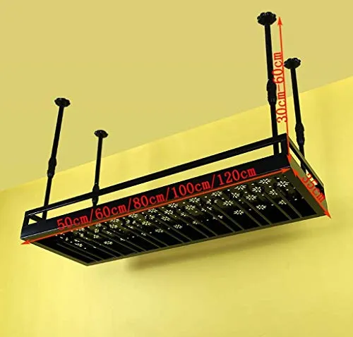 WLABCD Cremagliera per Vino Home Red Holder Portabicchieri per Vino Ristorante Bar S, Supporto per Calice Appeso, Cereale...